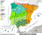Nehirler İspanya Haritası